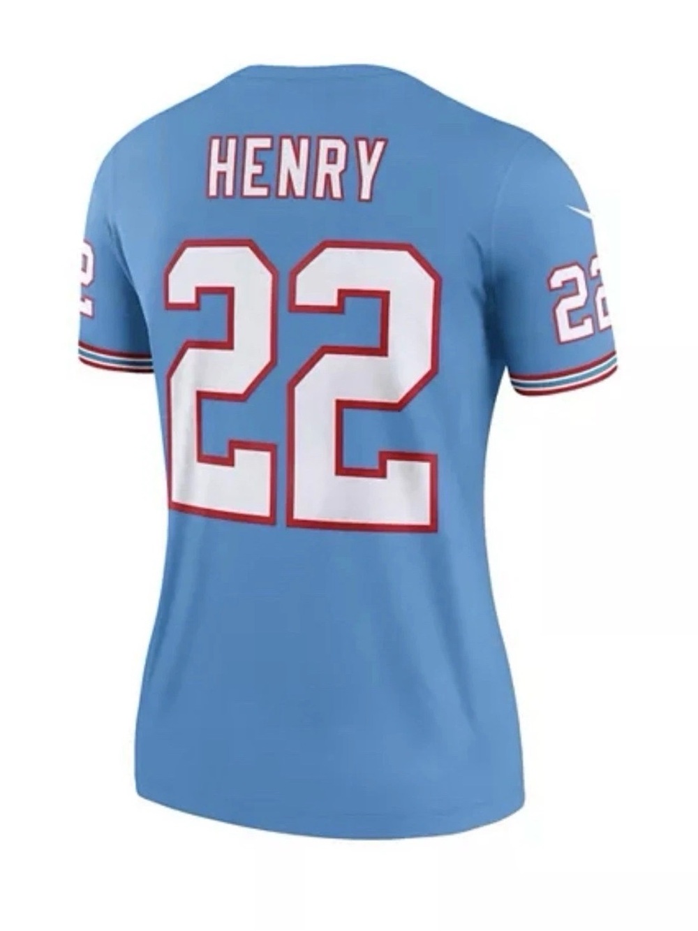 Nike Derrick Henry #22 Titans Oilers Throwback Game Jersey Women's L NWT NFL - Picture 4 of 8